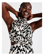 Load image into Gallery viewer, Wayne Cooper Cocktail Dress in Animal Glitch Fabric