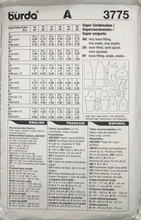 Load image into Gallery viewer, Vintage Sewing Pattern: Burda 3775