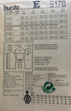 Load image into Gallery viewer, Vintage Sewing Pattern: Burda 5178