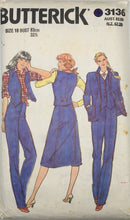 Load image into Gallery viewer, 1970's Vintage Sewing Pattern: Butterick 3136
