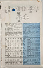 Load image into Gallery viewer, 1985 Vintage Sewing Pattern: Butterick 3242
