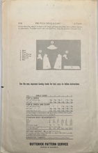 Load image into Gallery viewer, 1960's Vintage Sewing Pattern: Butterick 4246
