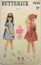 Load image into Gallery viewer, 1960's Vintage Sewing Pattern: Butterick 4246