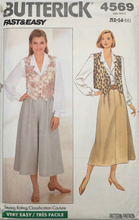 Load image into Gallery viewer, 1990 Vintage Sewing Pattern: Butterick 4569