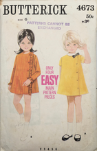 Load image into Gallery viewer, 1960's Vintage Sewing Pattern: Butterick 4673