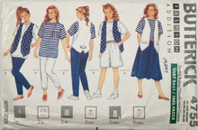 Load image into Gallery viewer, 1990 Vintage Sewing Pattern: Butterick 4755
