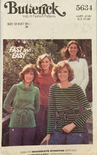 Load image into Gallery viewer, Sewing Pattern: Butterick 5634