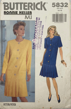 Load image into Gallery viewer, 1991 Vintage Sewing Pattern: Butterick 5832