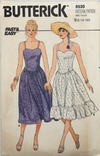 Load image into Gallery viewer, 1980's Vintage Sewing Pattern: Butterick 6530