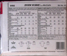 Load image into Gallery viewer, Vintage Sewing Pattern: McCalls 6492