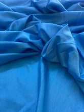 Load image into Gallery viewer, Blue Lightweight Textured Silky Polyester Fabric