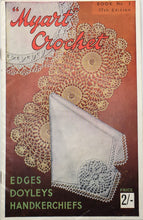 Load image into Gallery viewer, 1950's Vintage Crochet Booklet: Myart Book No.3