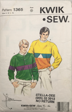 Load image into Gallery viewer, 1980's Vintage Sewing Pattern: Kwik Sew 1365