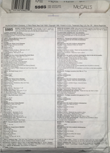 Load image into Gallery viewer, McCalls Sewing Pattern 5985