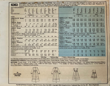 Load image into Gallery viewer, Sewing Pattern: McCalls 6363