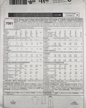 Load image into Gallery viewer, McCalls Sewing Pattern: 7081