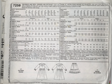 Load image into Gallery viewer, McCalls Sewing Pattern: 7258