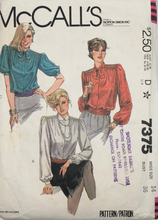 Load image into Gallery viewer, 1980 Vintage Sewing Pattern: McCalls 7375