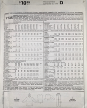 Load image into Gallery viewer, Vintage Sewing Pattern: McCalls 7735