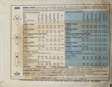 Load image into Gallery viewer, Sewing Pattern: McCalls 8324