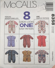 Load image into Gallery viewer, Uncut Sewing Pattern: McCalls 8358