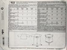 Load image into Gallery viewer, McCalls Uncut Sewing Pattern 8632