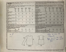 Load image into Gallery viewer, Sewing Pattern: McCalls 9698