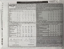 Load image into Gallery viewer, Sewing Pattern: McCalls M4705