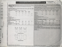 Load image into Gallery viewer, McCalls Sewing Pattern M6078