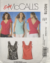 Load image into Gallery viewer, McCalls Sewing Pattern M6078