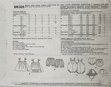 Load image into Gallery viewer, Sewing Pattern: McCalls M6309