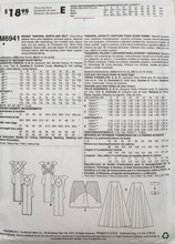 Load image into Gallery viewer, 2014 Sewing Pattern: McCalls: M6941