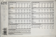 Load image into Gallery viewer, 1980's Vintage Sewing Pattern: New Look 6195