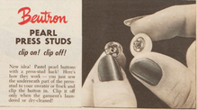 Load image into Gallery viewer, Vintage Beutron Pearl Press stud