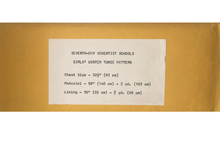 Load image into Gallery viewer, Vintage Sewing Pattern: Seventh-Day Adventist School Tunic