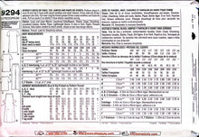 Load image into Gallery viewer, Sewing Pattern: Simplicity 9294