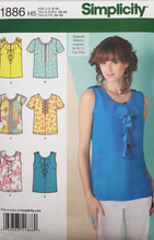 Load image into Gallery viewer, 2012 Sewing Pattern: Simplicity 1886