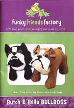 Load image into Gallery viewer, Funky Friends Factory; Butch & Bella Bulldogs
