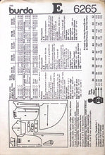 Load image into Gallery viewer, Vintage Sewing Pattern: Burda 6265