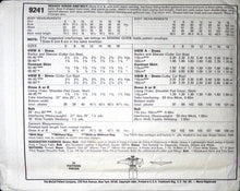 Load image into Gallery viewer, Vintage Sewing Pattern: McCalls 9241