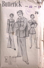 Load image into Gallery viewer, Vintage Sewing Pattern: Butterick 5806