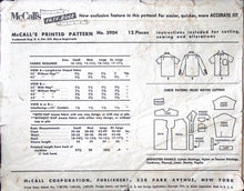 Load image into Gallery viewer, Vintage Sewing Pattern: McCalls 3904