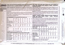 Load image into Gallery viewer, Sewing Pattern: Simplicity 2860