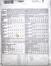 Load image into Gallery viewer, 2000 Sewing Pattern: McCalls 2771