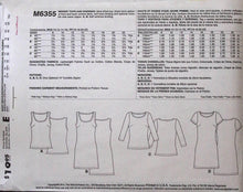 Load image into Gallery viewer, Sewing Pattern: McCalls M6355
