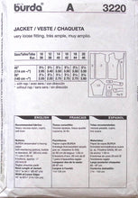 Load image into Gallery viewer, Vintage Sewing Pattern: Burda 3220