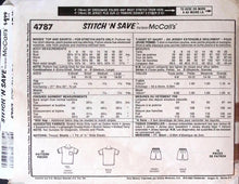 Load image into Gallery viewer, Vintage Sewing Pattern: McCalls 4787