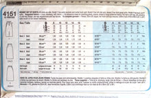 Load image into Gallery viewer, Vintage Sewing Pattern: Style 4151