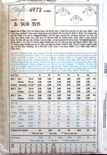 Load image into Gallery viewer, Vintage Sewing Pattern: Style 4972