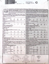 Load image into Gallery viewer, Vintage Sewing Pattern: McCalls 9109